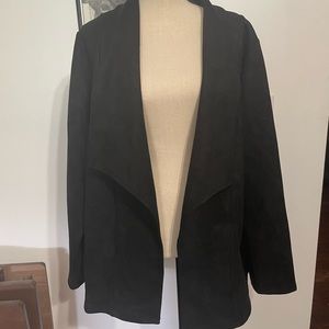 NWT Agnes Orinda blazer. Sz 3X suede feel.